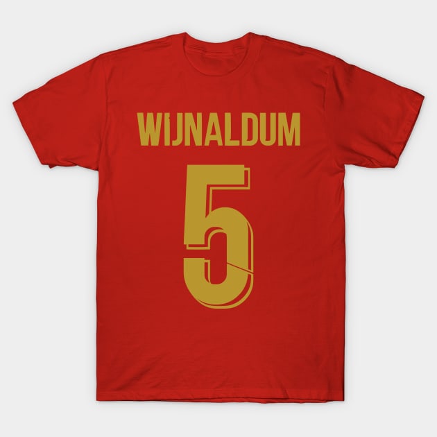 Gini Wijnaldum Prem winner Gold T-Shirt by Alimator